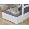 Lit de luxe écologique Hoppekids MEGA 90x200 cm avec échelle inclinée, module de salon et bureau, cadre à lattes flexible, blanc Lit de luxe écologique Hoppekids MEGA 90x200 cm avec échelle inclinée, module de salon et bureau, cadre à lattes flexible, blanc