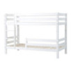 Lit superposé de luxe ECO Hoppekids 90x200 cm avec deux barrières de lit, cadre à lattes flexible, blanc Lit superposé de luxe ECO Hoppekids 90x200 cm avec deux barrières de lit, cadre à lattes flexible, blanc