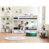Lit superposé de luxe ECO Hoppekids 90x200 cm avec deux barrières de lit, cadre à lattes flexible, blanc Lit superposé de luxe ECO Hoppekids 90x200 cm avec deux barrières de lit, cadre à lattes flexible, blanc