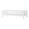 Lit junior écologique Hoppekids de luxe avec rampe de lit 3/4 90x200 cm, cadre à lattes flexible, blanc Lit junior écologique Hoppekids de luxe avec rampe de lit 3/4 90x200 cm, cadre à lattes flexible, blanc