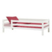 Lit junior écologique Hoppekids de luxe avec rampe de lit 3/4 90x200 cm, cadre à lattes flexible, blanc Lit junior écologique Hoppekids de luxe avec rampe de lit 3/4 90x200 cm, cadre à lattes flexible, blanc