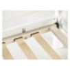 Lit superposé de luxe ECO Hoppekids 90x200 cm, cadre à lattes flexible, blanc