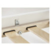 Lit superposé de luxe ECO Hoppekids 90x200 cm, cadre à lattes flexible, blanc