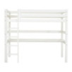 Lit mezzanine écologique Hoppekids de luxe 90x200 cm avec bureau, cadre à lattes flexible, blanc Lit mezzanine écologique Hoppekids de luxe 90x200 cm avec bureau, cadre à lattes flexible, blanc