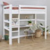 Lit mezzanine écologique Hoppekids de luxe 90x200 cm avec bureau, cadre à lattes flexible, blanc Lit mezzanine écologique Hoppekids de luxe 90x200 cm avec bureau, cadre à lattes flexible, blanc
