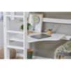 Lit de luxe ECO MEGA pour enfants 90x200cm avec module de salon et bureau, cadre à lattes flexible, blanc Lit de luxe ECO MEGA pour enfants 90x200cm avec module de salon et bureau, cadre à lattes flexible, blanc