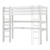 Lit de luxe ECO MEGA pour enfants 90x200cm avec module de salon et bureau, cadre à lattes flexible, blanc Lit de luxe ECO MEGA pour enfants 90x200cm avec module de salon et bureau, cadre à lattes flexible, blanc