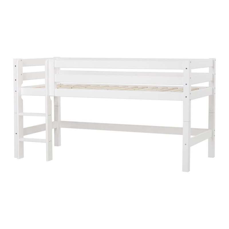 Lit mi-hauteur ECO Luxe 90x200cm, Blanc