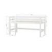 Lit mi-hauteur ECO Luxe 90x200cm, Blanc Lit mi-hauteur ECO Luxe 90x200cm, Blanc
