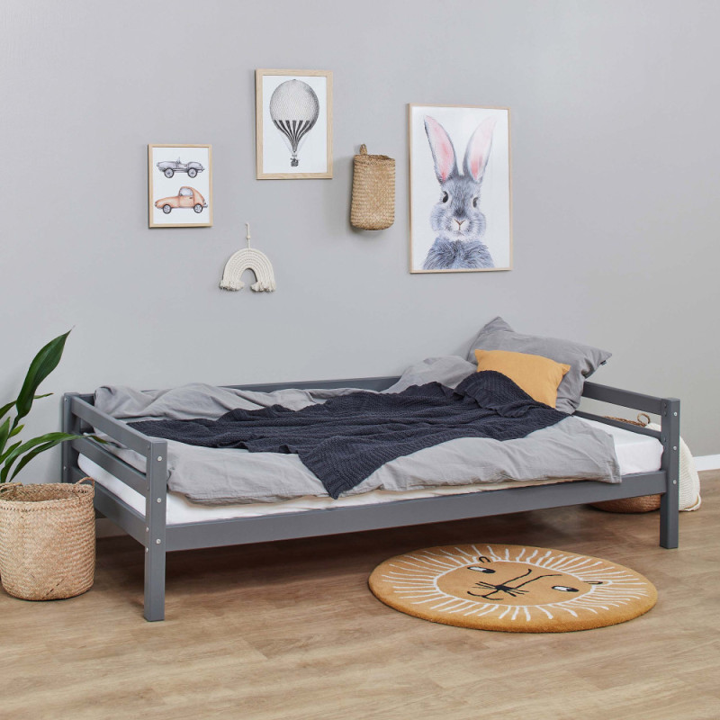 Lit junior Hoppekids ECO Dream My Color 90x200 cm, Perle Fumée