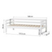 Lit junior Hoppekids ECO Dream 70x160cm, Blanc