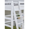 Lit mezzanine ECO de luxe Hoppekids 90x200cm avec échelle inclinée, Blanc
