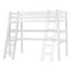 Lit mezzanine ECO de luxe Hoppekids 90x200cm avec échelle inclinée, Blanc