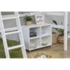Lit mezzanine ECO de luxe Hoppekids 90x200cm avec échelle inclinée, Blanc
