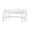 Lit demi-haut de luxe Hoppekids ECO 120x200 cm avec échelle inclinée, blanc Lit demi-haut de luxe Hoppekids ECO 120x200 cm avec échelle inclinée, blanc