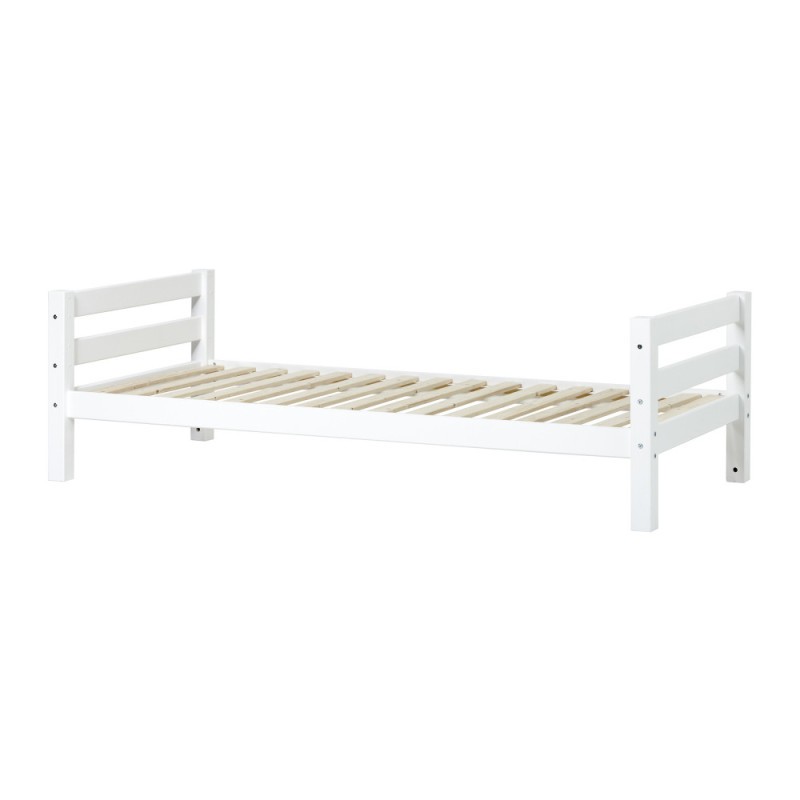 Lit junior écologique Hoppekids de luxe, 90x200cm, blanc