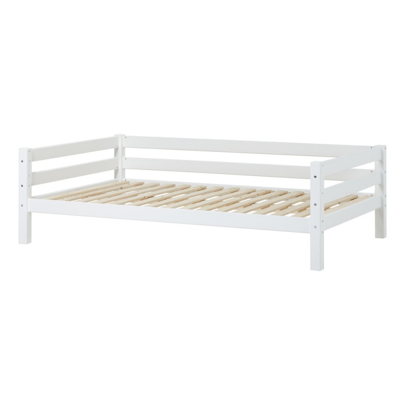 Lit junior ECO Luxury Hoppekids avec dossier 120x200 cm, Blanc
