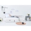 Lit junior ECO Luxury Hoppekids avec dossier 120x200 cm, Blanc