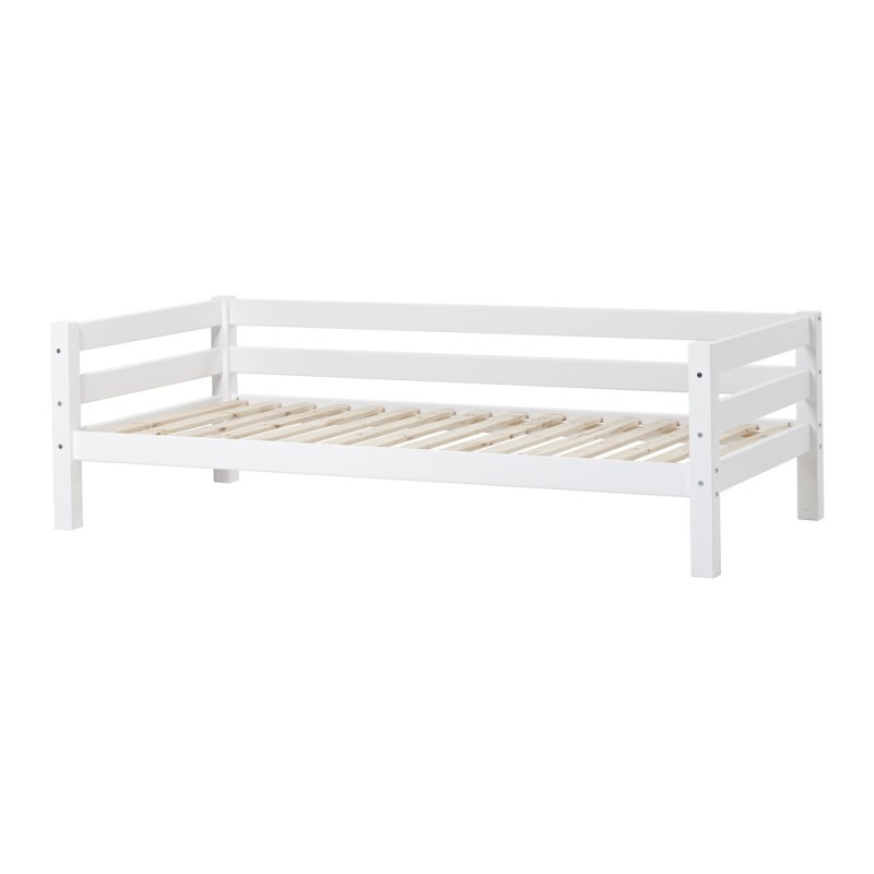 Lit junior de luxe Hoppekids ECO avec dossier 90x200 cm, blanc