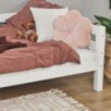Lit junior de luxe Hoppekids ECO avec dossier 90x200 cm, blanc Lit junior de luxe Hoppekids ECO avec dossier 90x200 cm, blanc