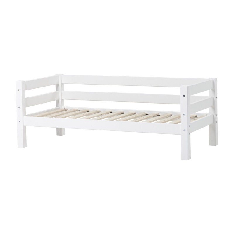 Lit junior ECO Luxury Hoppekids avec dossier 70x160 cm, blanc
