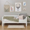 Lit junior ECO Luxury Hoppekids avec dossier 70x160 cm, blanc