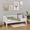 Lit junior ECO Luxury Hoppekids avec dossier 70x160 cm, blanc
