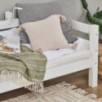 Lit junior ECO Luxury Hoppekids avec dossier 70x160 cm, blanc