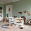 Lit junior ECO Luxury Hoppekids avec dossier 70x160 cm, blanc