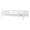 Lit junior de luxe Hoppekids ECO 120x200 cm avec 1/2 barrière de lit, blanc Lit junior de luxe Hoppekids ECO 120x200 cm avec 1/2 barrière de lit, blanc