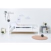 Lit junior de luxe Hoppekids ECO 120x200 cm avec 1/2 barrière de lit, blanc Lit junior de luxe Hoppekids ECO 120x200 cm avec 1/2 barrière de lit, blanc