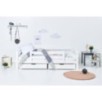 Lit junior de luxe Hoppekids ECO 120x200 cm avec 1/2 barrière de lit, blanc Lit junior de luxe Hoppekids ECO 120x200 cm avec 1/2 barrière de lit, blanc