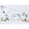 Lit junior de luxe Hoppekids ECO 120x200 cm avec 1/2 barrière de lit, blanc Lit junior de luxe Hoppekids ECO 120x200 cm avec 1/2 barrière de lit, blanc