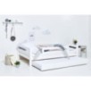 Lit junior de luxe Hoppekids ECO 120x200 cm avec 1/2 barrière de lit, blanc Lit junior de luxe Hoppekids ECO 120x200 cm avec 1/2 barrière de lit, blanc
