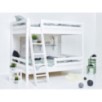 Lit superposé de luxe Hoppekids ECO avec échelle inclinée et 1/2 barrière de lit 120x200 cm, Blanc Lit superposé de luxe Hoppekids ECO avec échelle inclinée et 1/2 barrière de lit 120x200 cm, Blanc