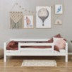 Lit junior Hoppekids ECO Luxury 90x200 cm avec 1/2 barrière de lit, Blanc Lit junior Hoppekids ECO Luxury 90x200 cm avec 1/2 barrière de lit, Blanc