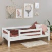 Lit junior Hoppekids ECO Luxury 90x200 cm avec 1/2 barrière de lit, Blanc Lit junior Hoppekids ECO Luxury 90x200 cm avec 1/2 barrière de lit, Blanc