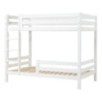 Lit superposé de luxe ECO Hoppekids avec échelle et 1/2 barrière de lit 120x200 cm, Blanc Lit superposé de luxe ECO Hoppekids avec échelle et 1/2 barrière de lit 120x200 cm, Blanc