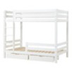 Lit superposé de luxe ECO Hoppekids avec échelle et 1/2 barrière de lit 120x200 cm, Blanc Lit superposé de luxe ECO Hoppekids avec échelle et 1/2 barrière de lit 120x200 cm, Blanc