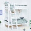 Lit superposé ECO de luxe Hoppekids avec échelle inclinée 70x160 cm, blanc Lit superposé ECO de luxe Hoppekids avec échelle inclinée 70x160 cm, blanc