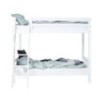 Lit superposé ECO de luxe Hoppekids avec échelle inclinée 120x200 cm, blanc
