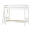 Lit superposé écologique de luxe Hoppekids avec échelle inclinée 90x200 cm, blanc Lit superposé écologique de luxe Hoppekids avec échelle inclinée 90x200 cm, blanc
