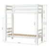 Lits superposés de luxe ECO Hoppekids 70x160 cm, Blanc Lits superposés de luxe ECO Hoppekids 70x160 cm, Blanc