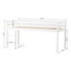 Lit mi-hauteur Hoppekids ECO Dream 90x200 cm non-divisible, Blanc Lit mi-hauteur Hoppekids ECO Dream 90x200 cm non-divisible, Blanc