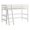 Lit mi-hauteur ECO Luxury Hoppekids 90x200 cm avec cadre à lattes flexible et échelle inclinée, blanc Lit mi-hauteur ECO Luxury Hoppekids 90x200 cm avec cadre à lattes flexible et échelle inclinée, blanc