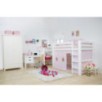 Lit mi-hauteur ECO Luxe Hoppekids 90x200 cm avec cadre à lattes flexible, Blanc Lit mi-hauteur ECO Luxe Hoppekids 90x200 cm avec cadre à lattes flexible, Blanc