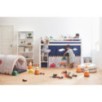 Lit mi-hauteur ECO Luxe Hoppekids 90x200 cm avec cadre à lattes flexible, Blanc Lit mi-hauteur ECO Luxe Hoppekids 90x200 cm avec cadre à lattes flexible, Blanc