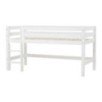 Lit mi-hauteur ECO Luxury 90x200 cm avec cadre à lattes flexible, Blanc