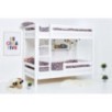 Lit superposé ECO de luxe Hoppekids avec cadre à lattes flexible, dos de lit et 1/2 rail de lit 90x200 cm, Blanc Lit superposé ECO de luxe Hoppekids avec cadre à lattes flexible, dos de lit et 1/2 rail de lit 90x200 cm, Blanc
