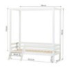 Lit mezzanine Hoppekids ECO Dream avec échelle 70x160 cm, Blanc Lit mezzanine Hoppekids ECO Dream avec échelle 70x160 cm, Blanc